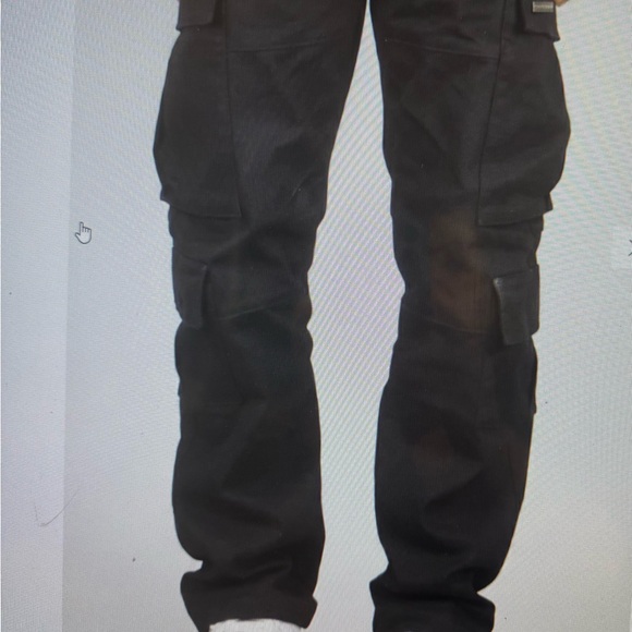 Men's HYPER DENIM Black Cargo Jeans. MEDIUM #T - Picture 4 of 8